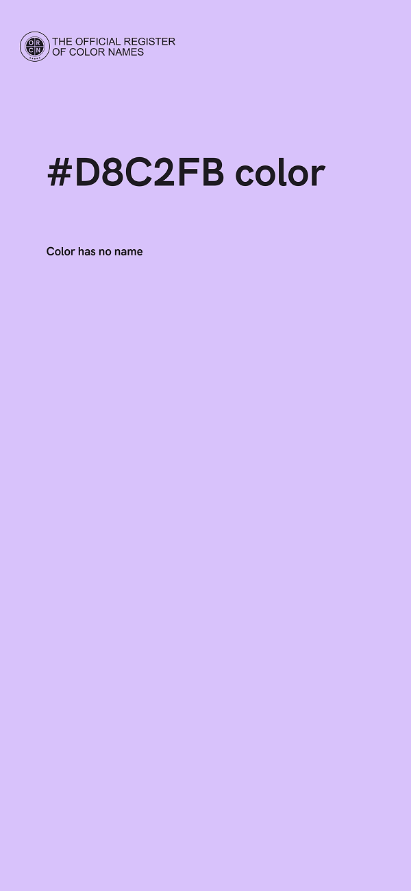 #D8C2FB color image