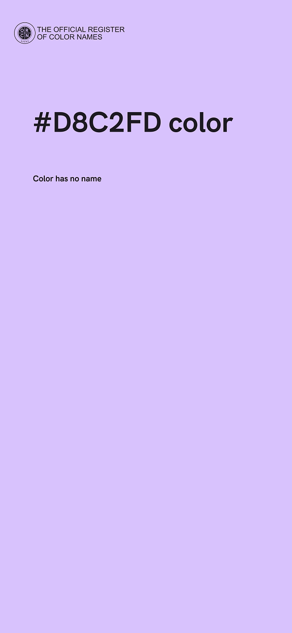 #D8C2FD color image