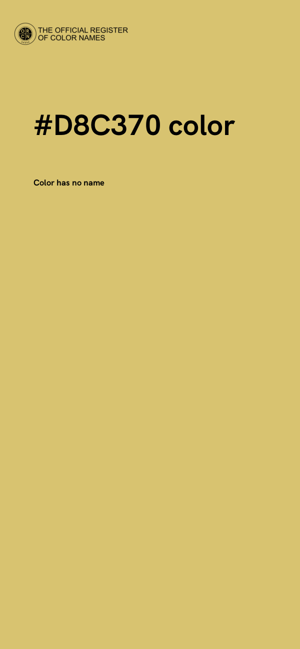 #D8C370 color image