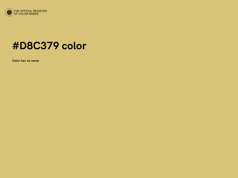 #D8C379 color image