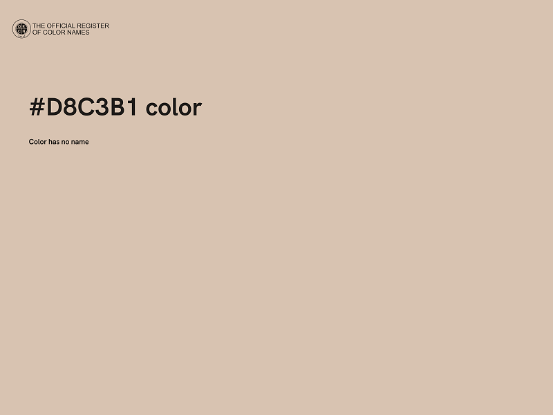 #D8C3B1 color image