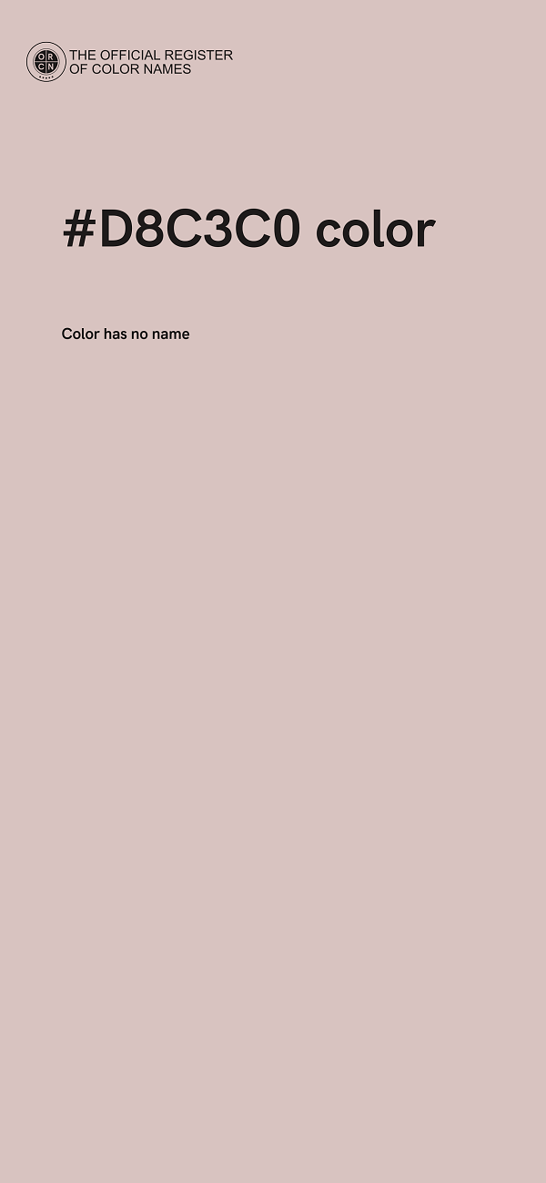 #D8C3C0 color image
