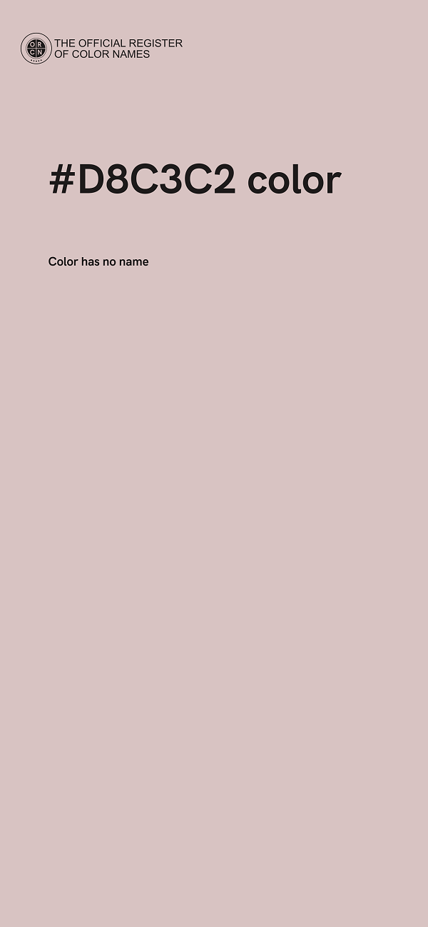 #D8C3C2 color image