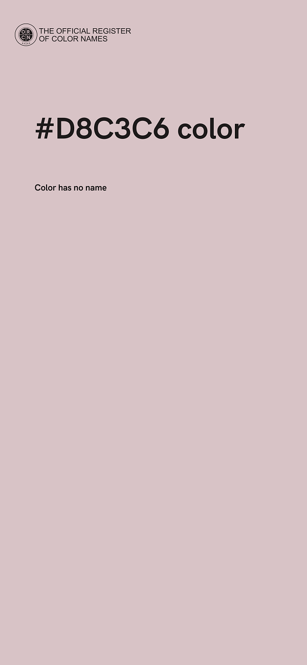 #D8C3C6 color image