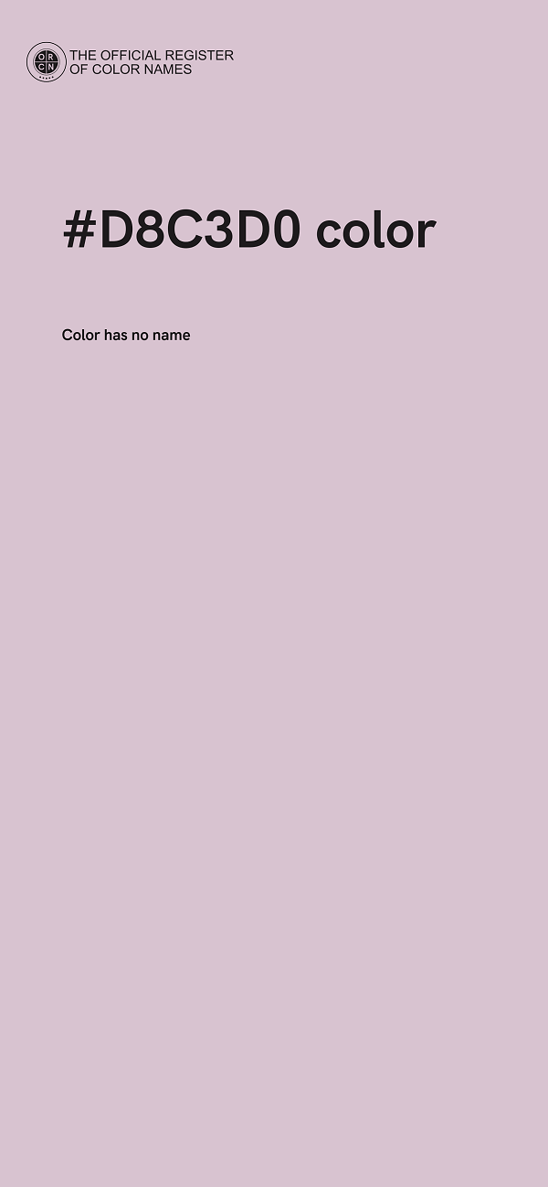 #D8C3D0 color image