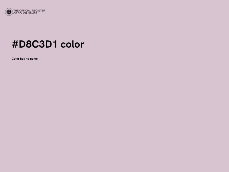 #D8C3D1 color image
