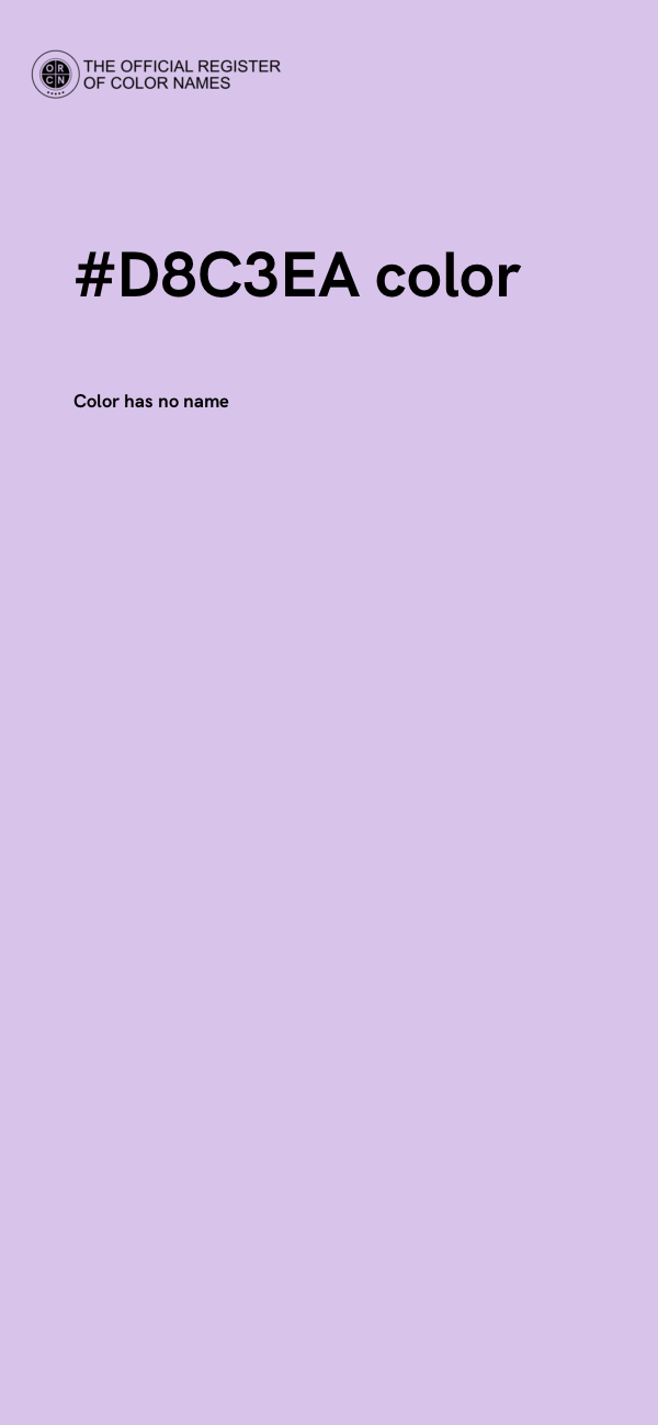 #D8C3EA color image