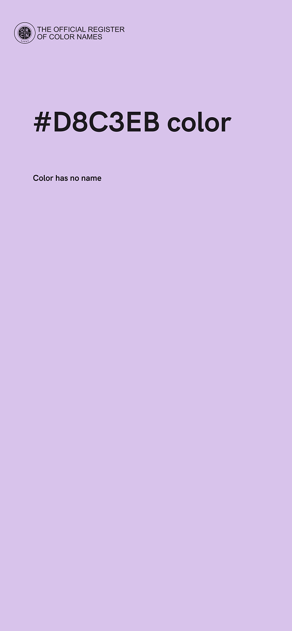 #D8C3EB color image