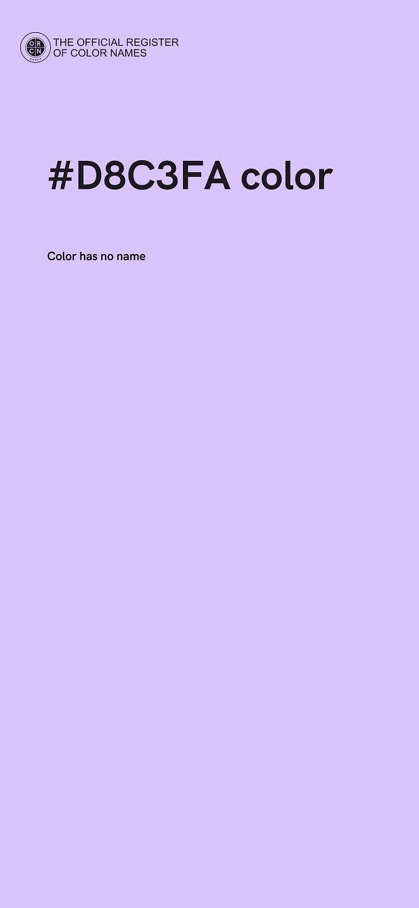 #D8C3FA color image