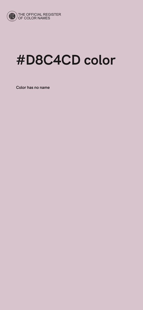 #D8C4CD color image