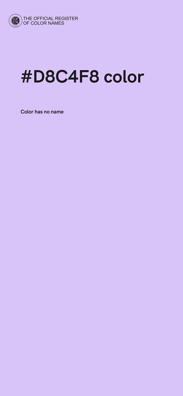 #D8C4F8 color image