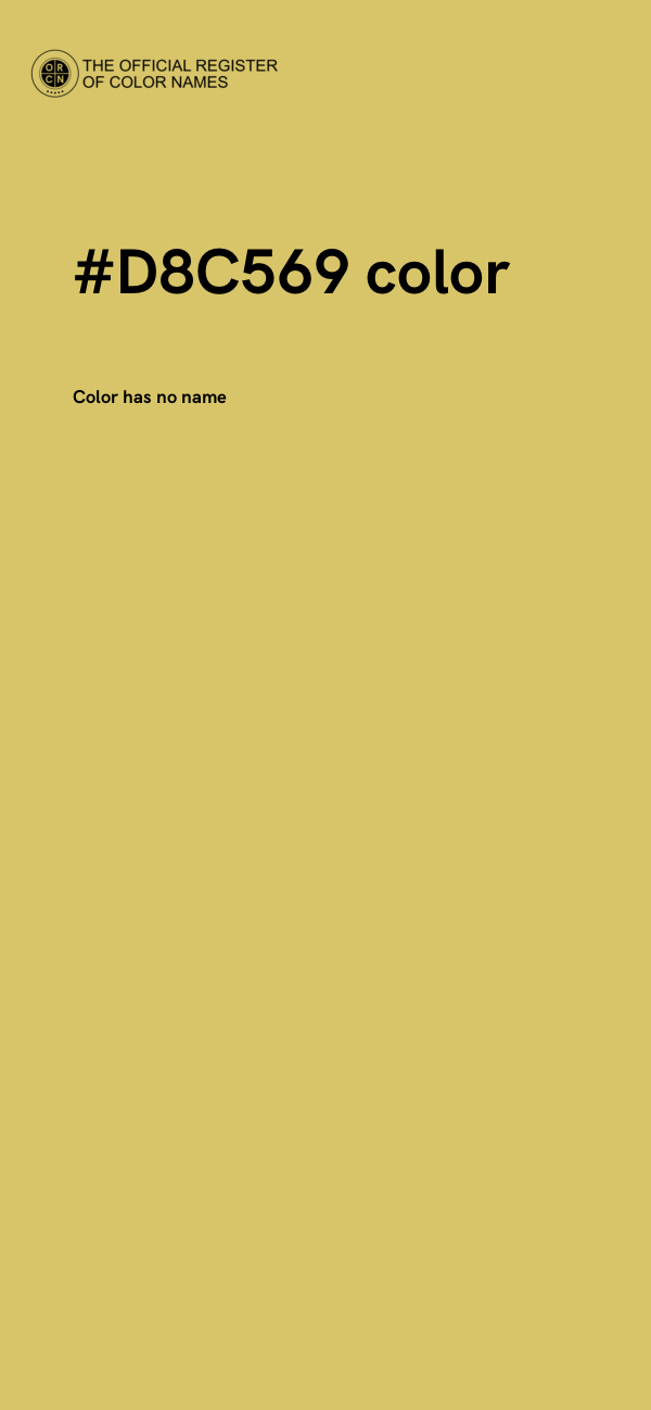 #D8C569 color image