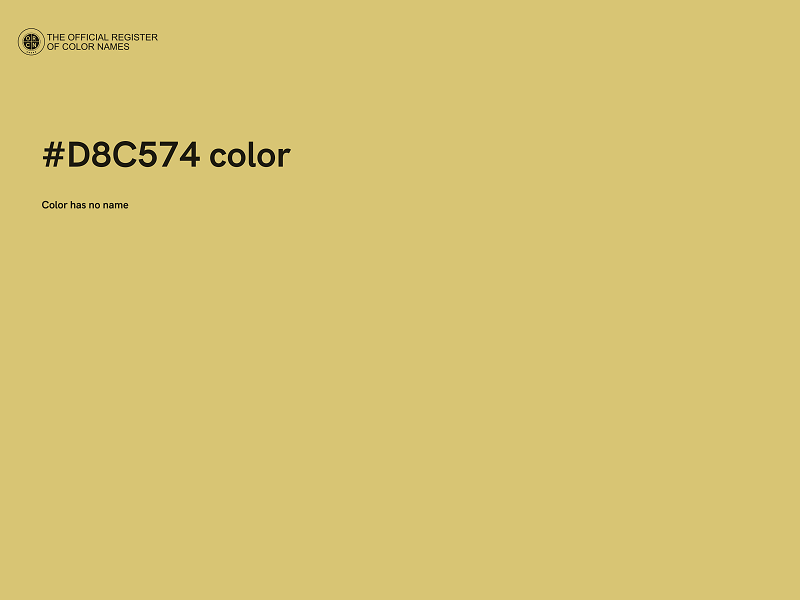 #D8C574 color image