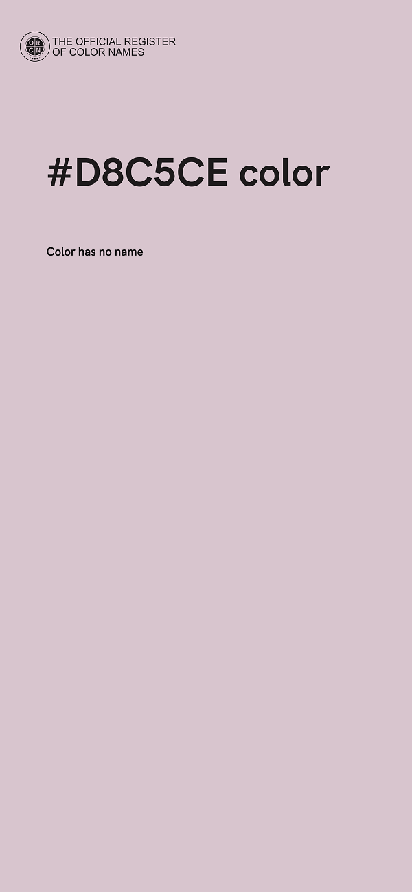 #D8C5CE color image