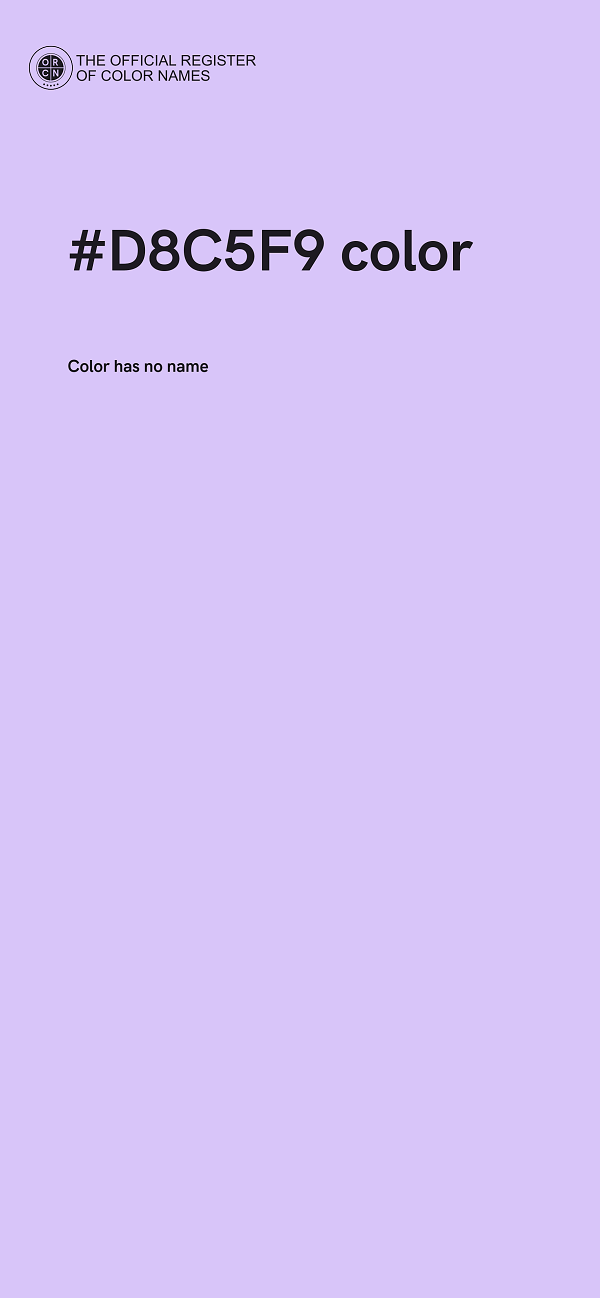 #D8C5F9 color image
