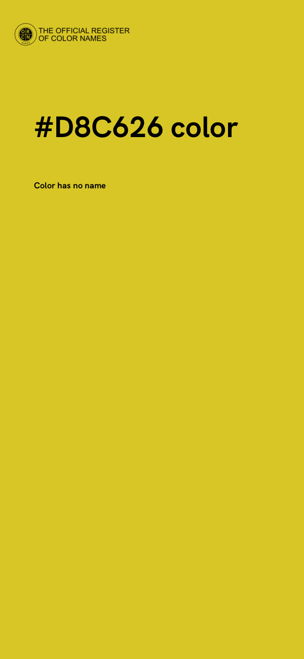 #D8C626 color image