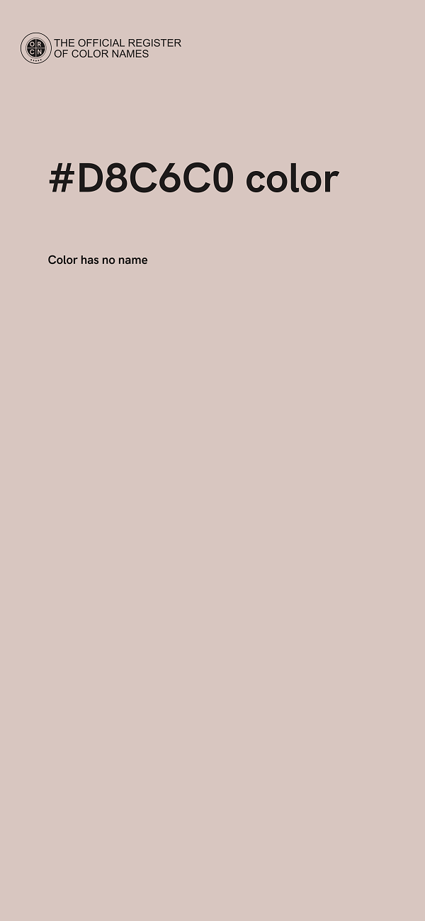 #D8C6C0 color image