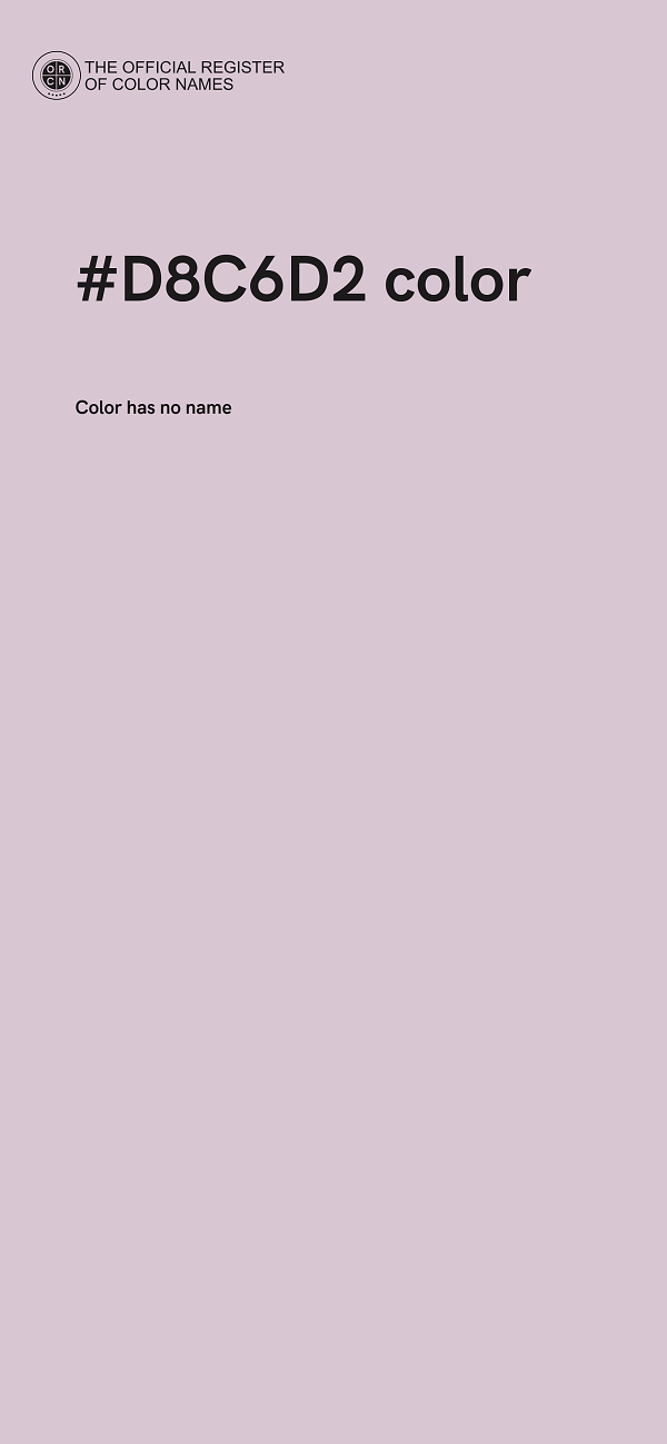 #D8C6D2 color image