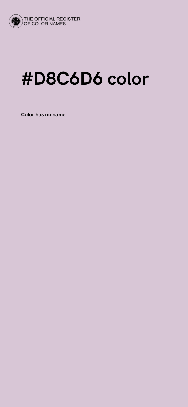 #D8C6D6 color image