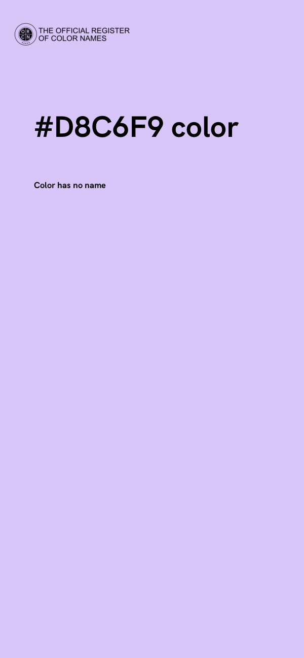 #D8C6F9 color image