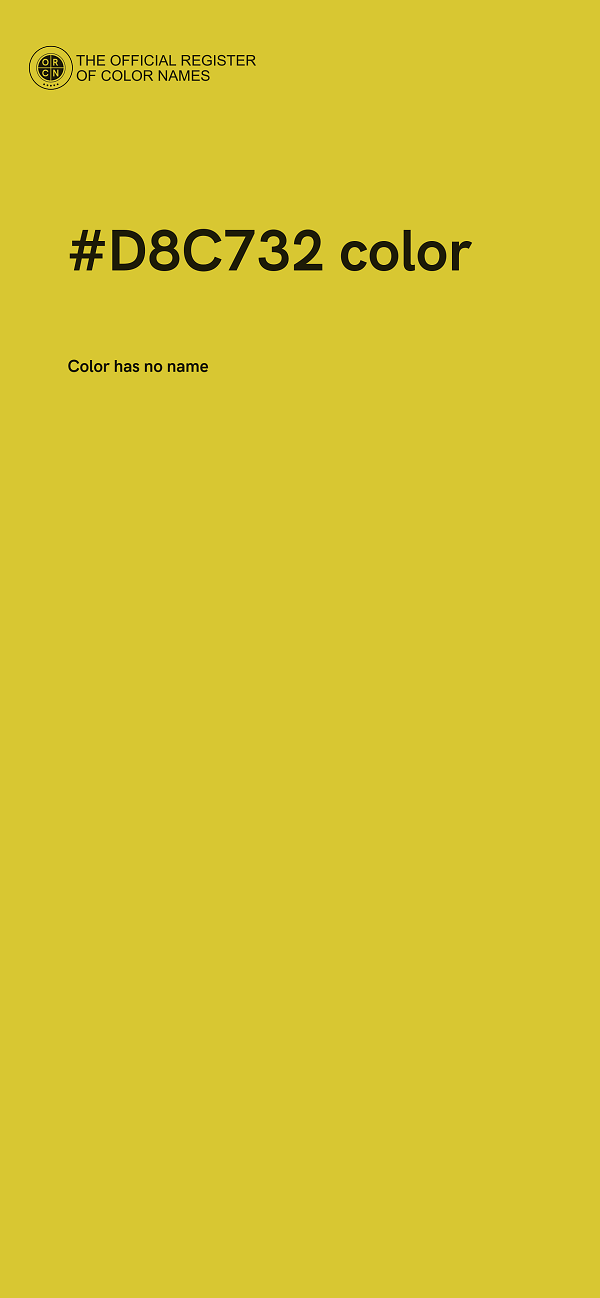 #D8C732 color image