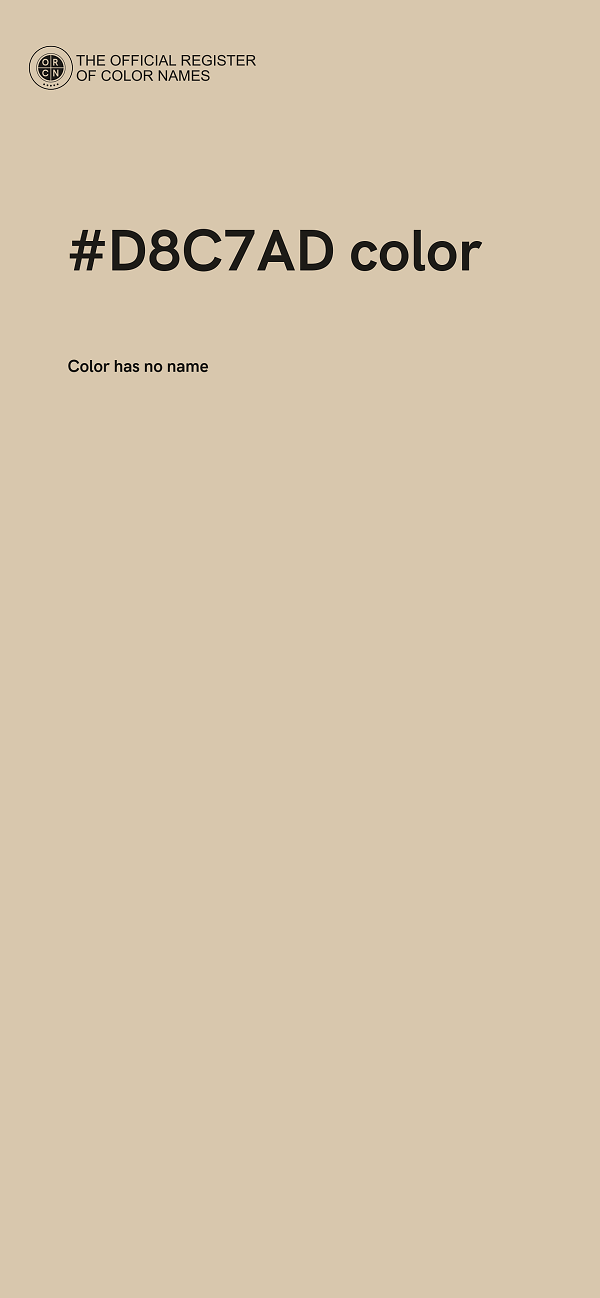 #D8C7AD color image