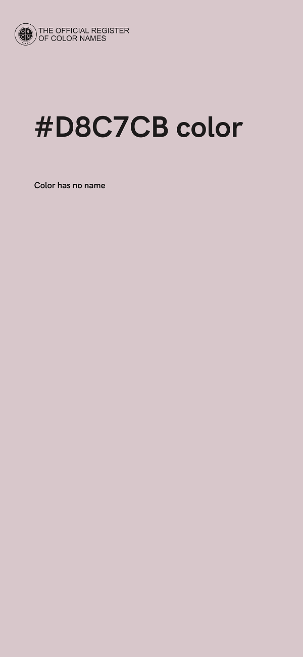 #D8C7CB color image