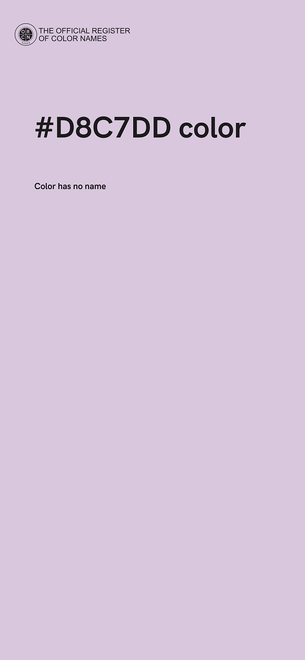 #D8C7DD color image