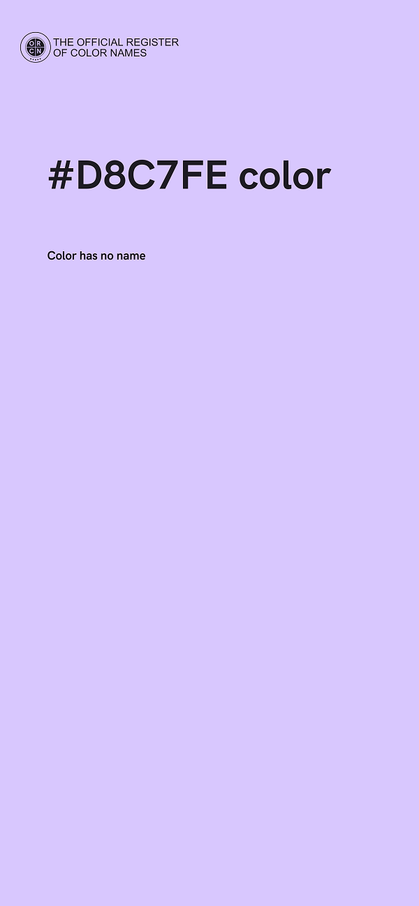 #D8C7FE color image