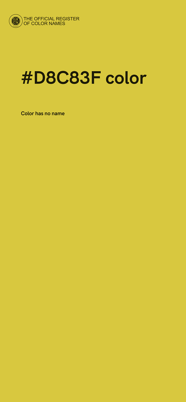 #D8C83F color image