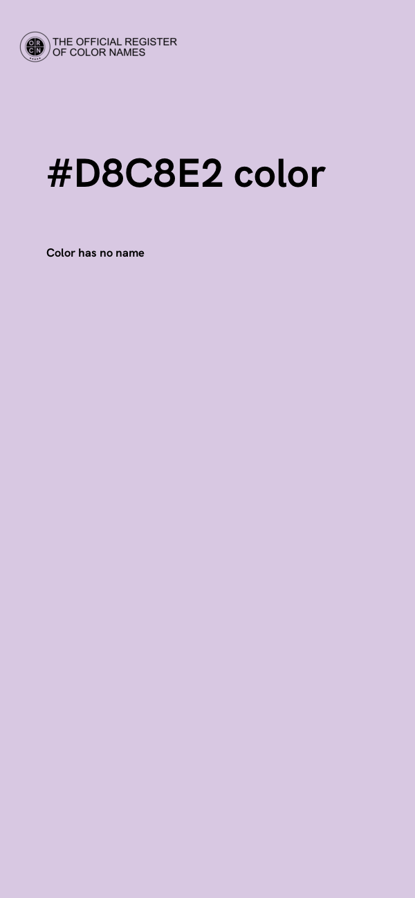 #D8C8E2 color image