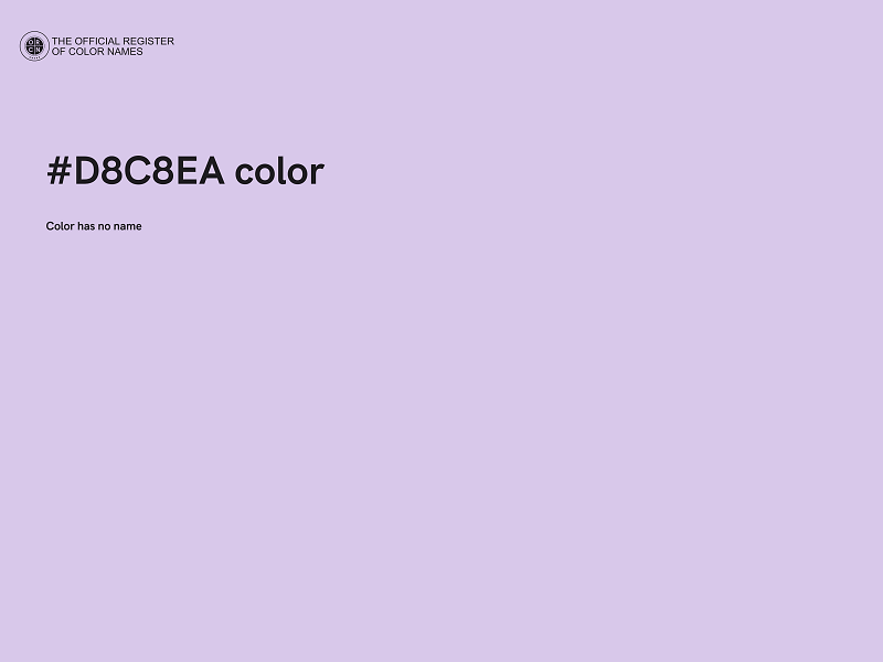 #D8C8EA color image