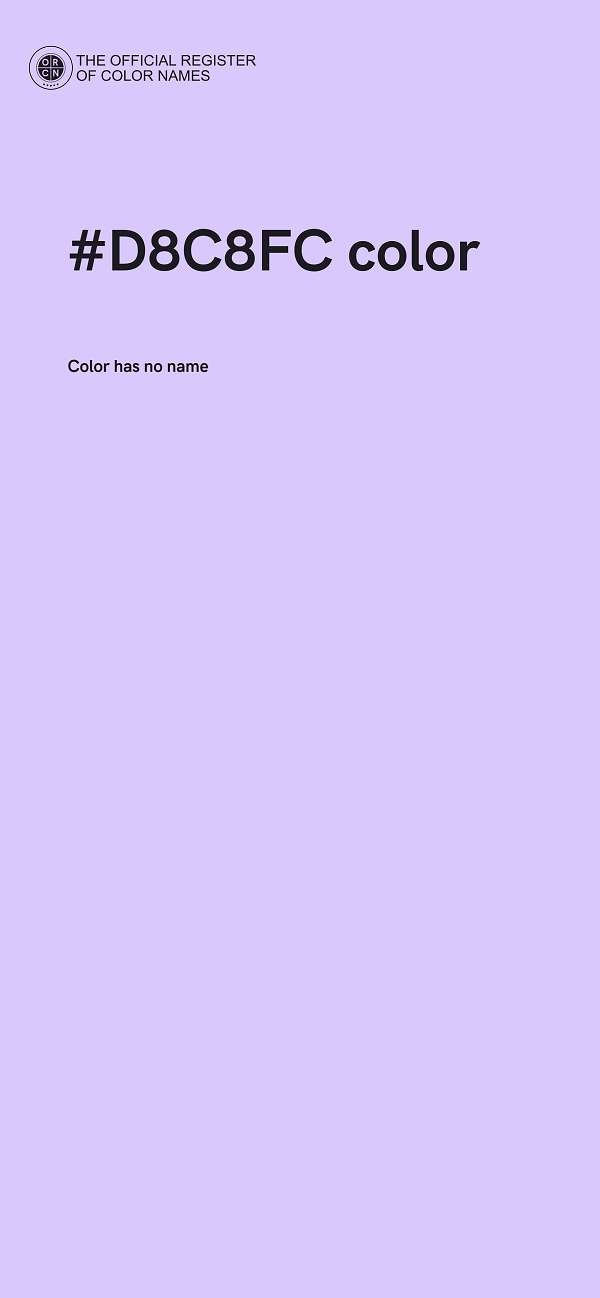 #D8C8FC color image
