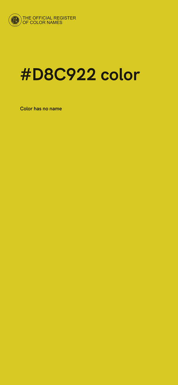 #D8C922 color image