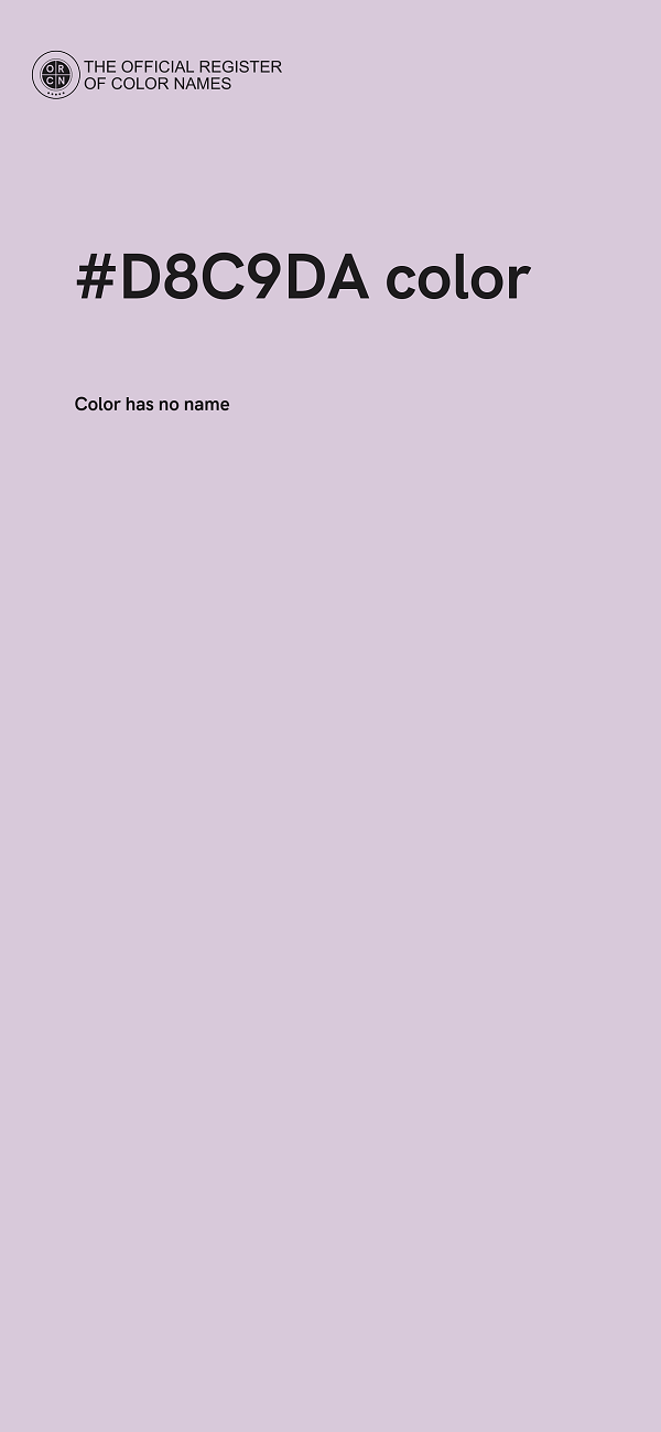 #D8C9DA color image