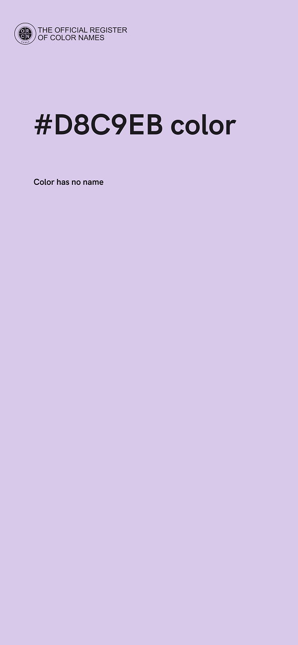 #D8C9EB color image