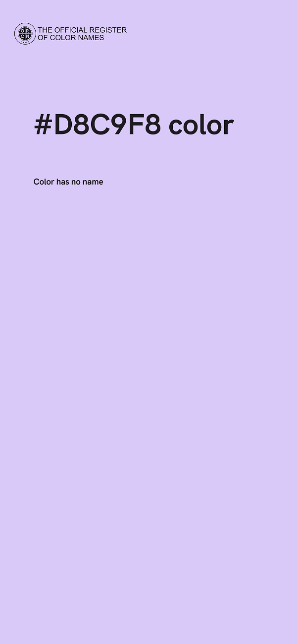 #D8C9F8 color image