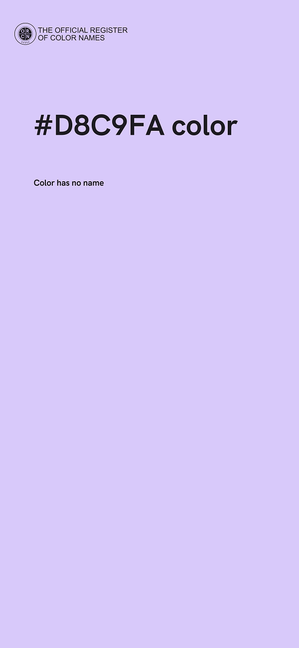#D8C9FA color image