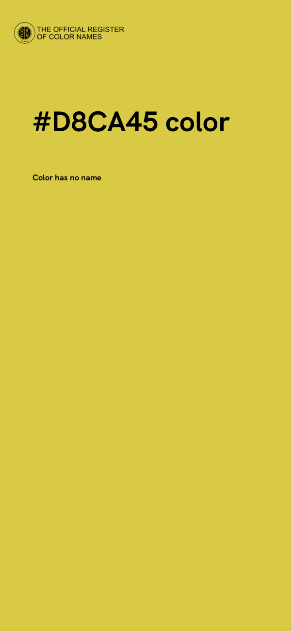 #D8CA45 color image