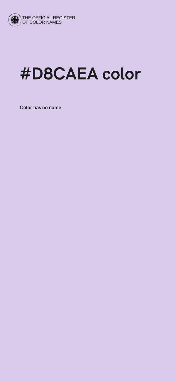 #D8CAEA color image