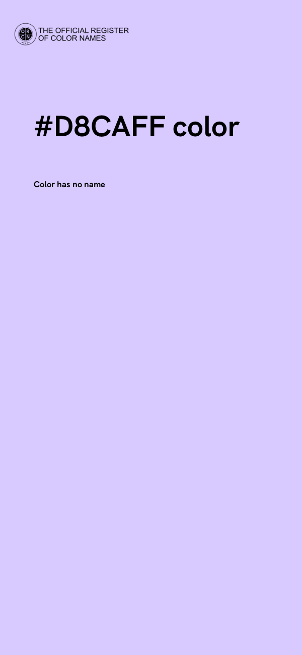 #D8CAFF color image