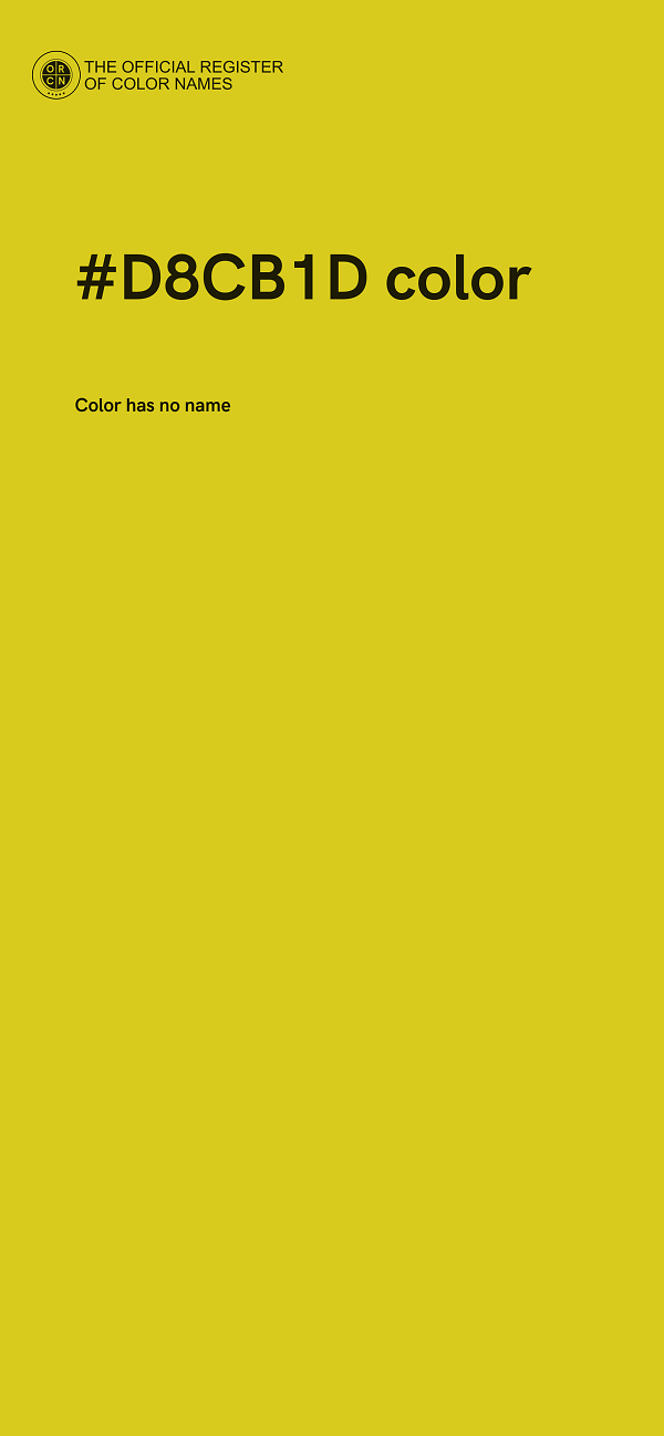 #D8CB1D color image