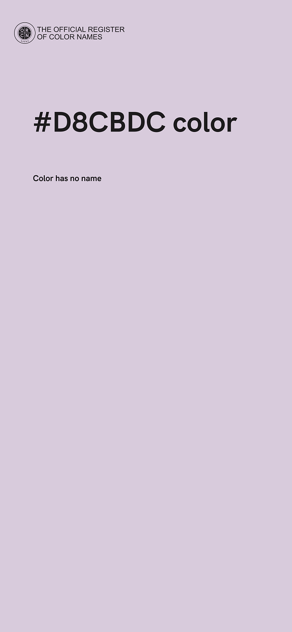 #D8CBDC color image