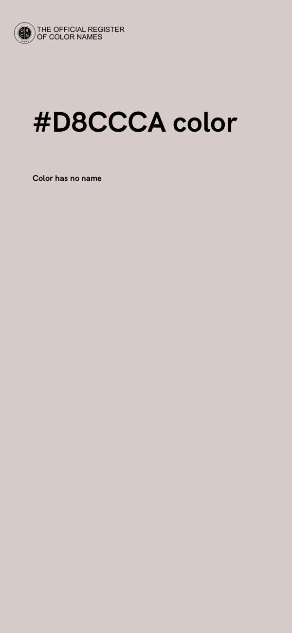 #D8CCCA color image