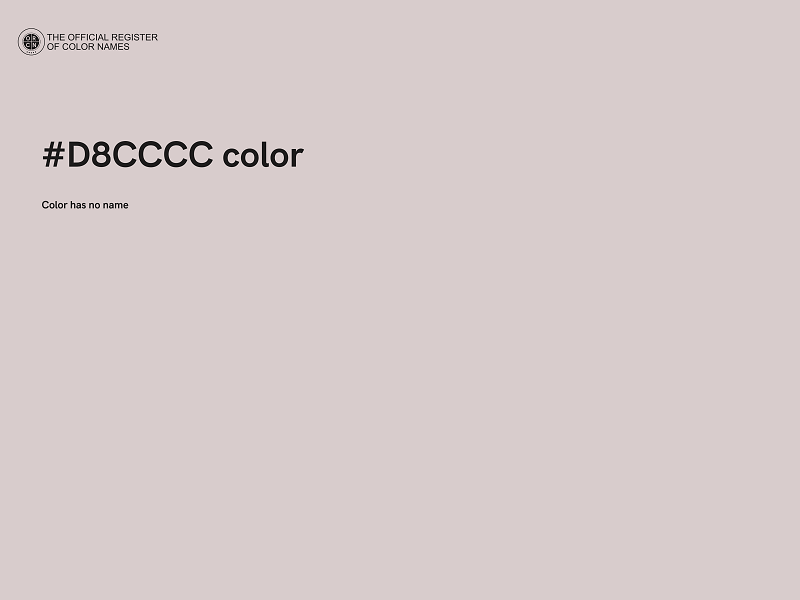 #D8CCCC color image