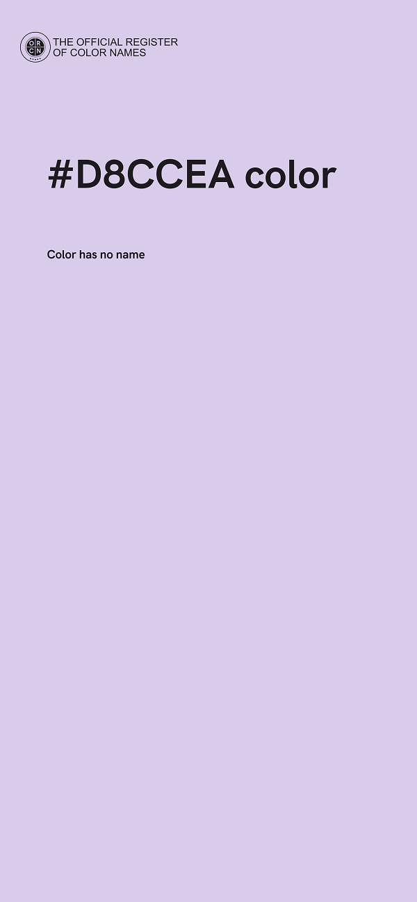 #D8CCEA color image