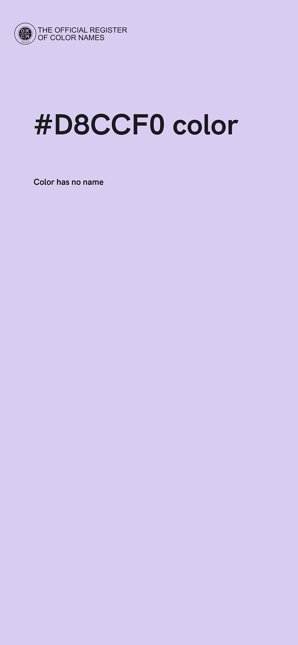 #D8CCF0 color image