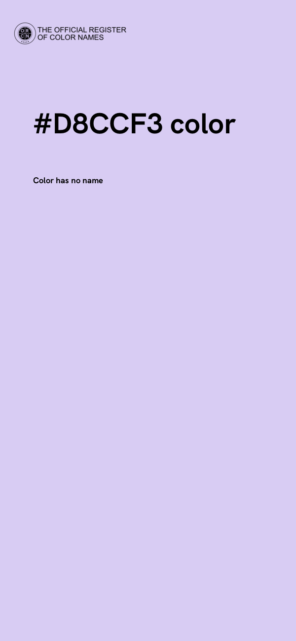 #D8CCF3 color image