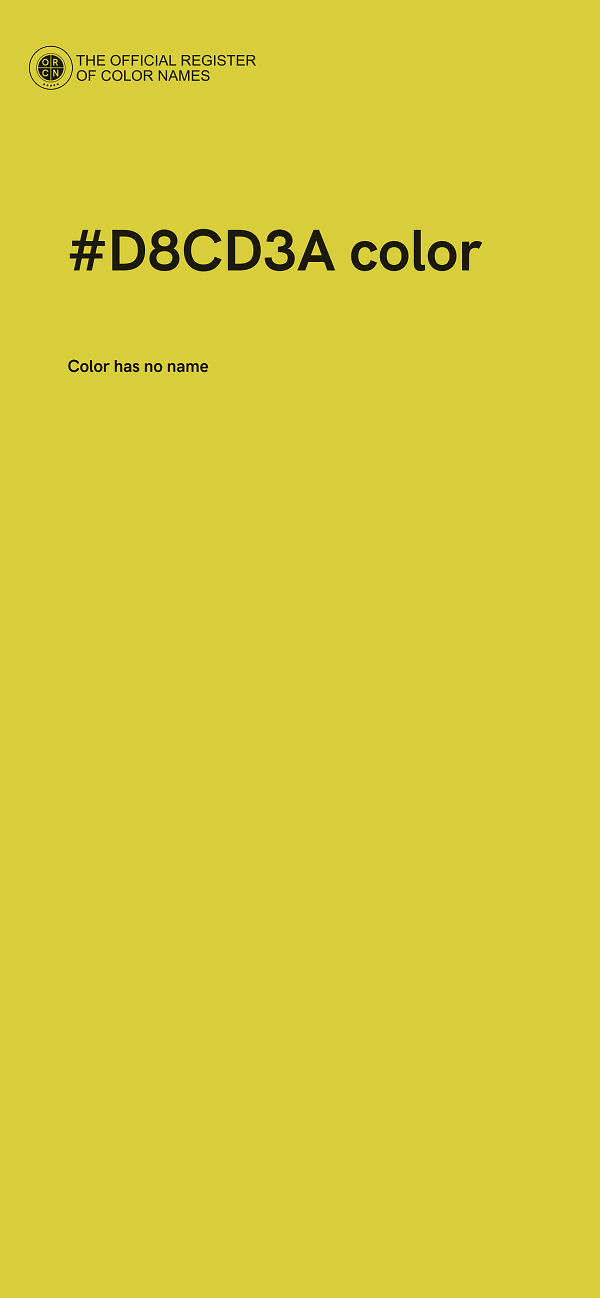 #D8CD3A color image