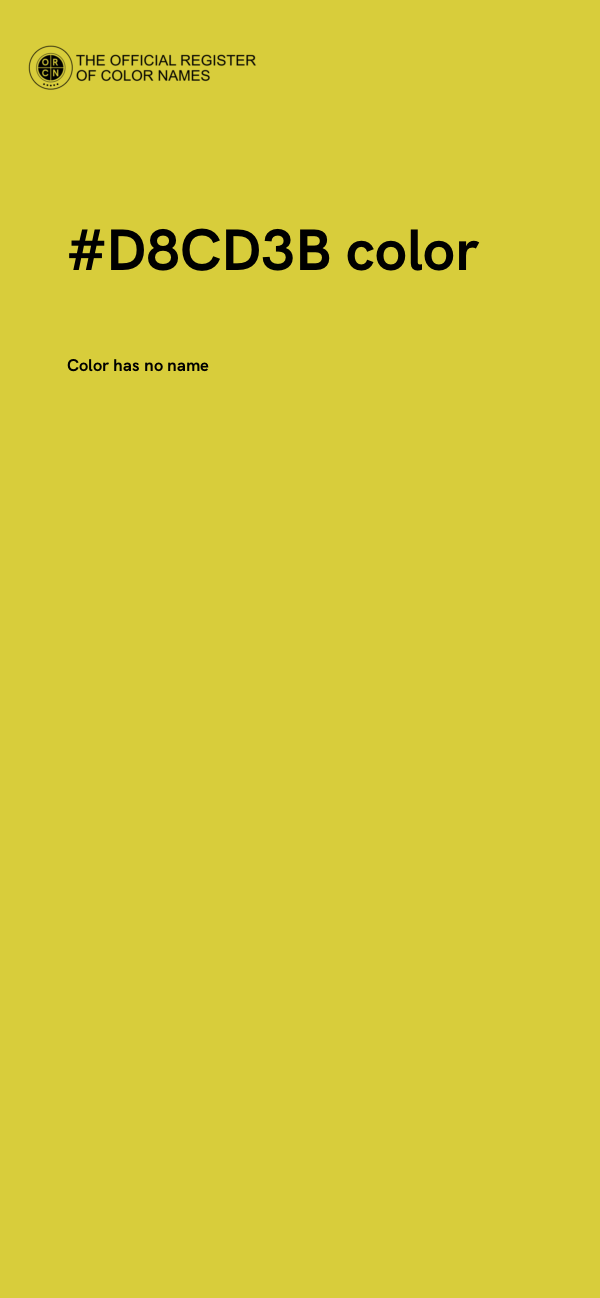 #D8CD3B color image
